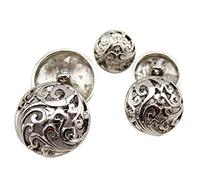 Ruluti 10pcs Bouton Vêtements 15mm, Rétro Creux Bouton À Coudre Ronde en Forme De Bouton en Métal pour Hommes Femmes Blazer, Manteau, Uniforme, Chemise, Veste De Costume