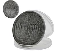 Ruluti 1PC Oui OU NO Skull Pièce commémorative Coin Souvenir Challenge Collection Collection Collection Art Artisanat Accueil Décoration Fournitures