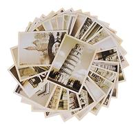 Ruluti 32pcs Voyage Carte Postale Vintage Paysage Bâtiment Photo Affiche Poster Cartes Postales