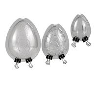 Ruluti 3pcs / Set Oeufs de Pâques Moule de Chocolat Outils de confiserie de gâteau Décorations de gâteau Cuisson Candy Moule Moule de Chocolat en Polycarbonate