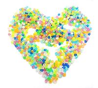 Ruluti Aquarium Gravel 200pcs in The Dark Garden Pebbles Gravel Decorative Stones for Fish Tank Garden Decoration