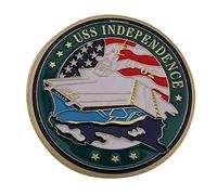 Ruluti États-Unis Navy Cv-62 Indépendance Avion Porte-Avions Plaqué Or Souvenir Pièce Monnaie Marine Challenge Coin