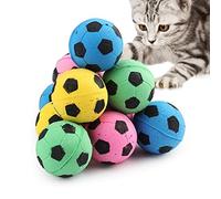 Ruluti Foam Cat Balls 5pcs Soccer Cat Balls Large Cat Toy Balls Cat Play Toy Cats Interactive Ball Toy Indoor Outdoor
