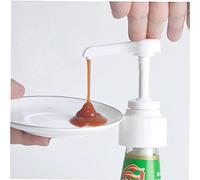 Ruluti Jam Sauce Flacon Pompe Dispensers Ketchup Vinaigre Bouteille Tête Pression Pousser Type De Buse Cuisine Outils Couleur Aléatoire