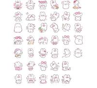Ruluti Lapin Mignon Daily Kawaii Decoration Stickers Stickers Plancher Scrapbooking Papeterie Corée Autocollants