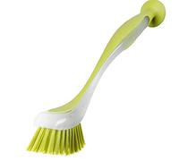 Ruluti Laver Vaisselle Gain D'espace Multifonctions Scrub Pan Pot Sink Brosse De Nettoyage Vertical Long Manche Ventouse Outil De Cuisine (Couleur Aléatoire)