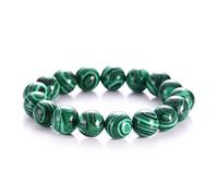 Ruluti Malachite Bracelet 8mm Stone Bracelet for Women Crystal Bracelet for Healing Positivity Chakra Bracelet