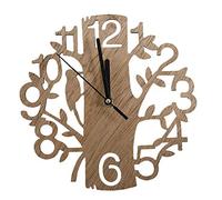 Ruluti Modern Design Bois Vintage Horloge Murale Fashion Style Salon Café Chic Bar Personnalité Horloge Forme