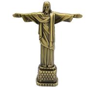 Ruluti Statue De Jésus Figurine, Métal Brésil Crist Redentor Jésus Figurine Christ The Rédempteur Statue Jésus-Christ Statue Catholique Cadeau Decor