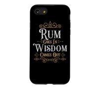 Rum Goes in Wisdom Come Out T-Shirt Humoristique Coque pour iPhone SE (2020) / 7/8