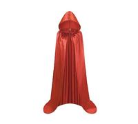 RUMAOZIA Costume de diable pour homme - Cape de vampire - Cape à capuche - Noir et rouge - Double face - Cape médiévale - Burkhard avec capuche - Pour homme et femme