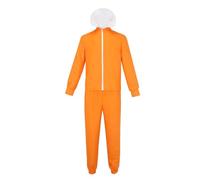 RUMAOZIA Costume Vector pour Homme Orange Combinaison de Training Homme Ensemble de Survêtement Complet Jumpsuit pour Adultes Déguisement d'Halloween Carnaval Événements Fête Costume de Cosplay Sport