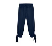 RUMAOZIA Costume viking pour homme - Pantalon de sport 3/4 - Short médiéval - Lacets - Pantalon court à lacets - Costume de pirate confortable - Short de pirate - Coton et lin tendance - Pantalon de