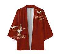 RUMAOZIA Kimono japonais veste cardigan homme kimono cardigan peignoir vintage broderie manteaux robe manches longues chemise décontractée impression printemps été style chinois vêtements de nuit