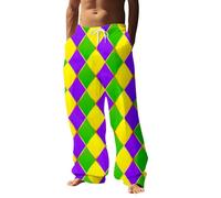 RUMAOZIA Pantalon arc-en-ciel streetwear pour homme - Pantalon de jogging baggy aéré et coloré - Pantalon de sport large - Pantalon de loisirs - Pantalon d'entraînement large - Pour le fitness, le