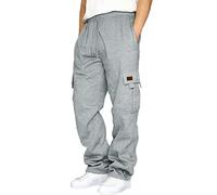 RUMAOZIA Pantalon cargo en coton pour homme - Pantalon de jogging baggy - Pantalon de travail pour homme - Pantalon d'automne et d'hiver - Pantalon de survêtement ample - Pantalon de randonnée léger -