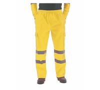 RUMAOZIA Pantalon de jogging réfléchissant pour homme avec poches latérales - Pantalon de jogging baggy - Pantalon de protection haute visibilité - Pantalon de survêtement fluo Hi Viz - Pantalon de