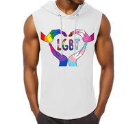 RUMAOZIA Pride Shirt Débardeur en coton multicolore pour homme Rainbow CSD LGBT-Q Amour Tolérance LGBTQ Gilet de sport Gay Pride Month LGBT Débardeur Festival T-shirt de sport respirant, P or rose, S