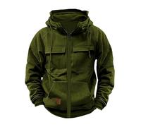 RUMAOZIA Pull à capuche Ninja pour homme - Style japonais Harajuku - Respirant - Veste de loisirs - Parka - Double encolure - Coton - Hip Hop - Sweat à capuche surdimensionné - Doublure d'hiver, vert,