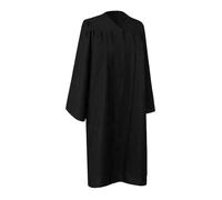 RUMAOZIA Robe de remise de diplôme adaptée à toutes les saisons, fermeture sur le devant | Homme/femme, couleur unie unisexe légère en microfibre avec bonnet de graduation et pompon inclus, X noir