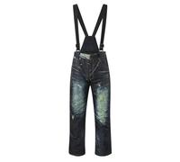 RUMAOZIA Salopette de travail pour homme - Jean des années 90 - Baggy - Bleu jean - Mode de travail décontractée - Salopette longue en jean - Bretelles - Rétro Street - Trous - Combinaison en jean