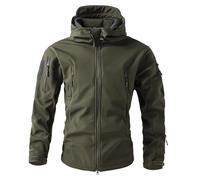 RUMAOZIA Veste camouflage pour homme, respirante, veste d'extérieur, veste de pêche, chasse, veste de travail, veste de trekking, veste de mi-saison, manteau tactique d'hiver, O Vert, M