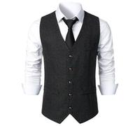 RUMAOZIA Veste d'accessoire de costume des années 20 pour homme - Costume de mafia, gangster, Halloween, carnaval, déguisement cosplay pour adultes - Tenue pour carnaval, fasching, soirée à thème