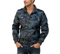 RUMAOZIA Veste de moto en cuir pour homme - Vintage - Veste de sport - Veste camouflage - Veste de loisirs - Veste fonctionnelle - Veste d'hiver - Manteau de mi-saison - Veste d'aviateur - Veste de