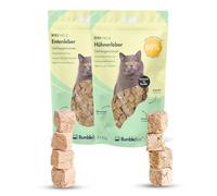 RumbleBox Friandises lyophilisées pour Chats - Pack Dégustation 100% Foie de Poulet & Canard, Mono-protéine (1 ingrédient Naturel), sans céréales ni Sucre, hypoallergéniques - 2 × 50 g