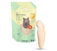 RumbleBox Friandises lyophilisées pour Chats - Pack XXL Blanc de Poulet 100%, Mono-protéine (1 ingrédient Naturel), sans céréales ni Sucre ajouté, hypoallergénique - 6 × 50 g