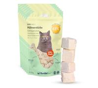 RumbleBox Friandises lyophilisées pour Chats - Pack XXL Morceaux de Poulet 100%, Mono-protéine (1 ingrédient Naturel), sans additifs ni céréales, pour Une Alimentation Naturelle - 6 × 50 g