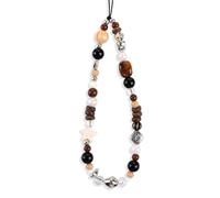 RUMDEY Dragonne de téléphone universelle avec breloque estivale en perles - Motif plage - Étoile de mer mignonne - Coquillage de mer - Accessoires faits à la main - Pour étui et appareil photo