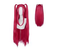 Rumi' Perruque, Perruques Cosplay Anime Demons Hunters Pour Filles, Tresses Violettes Rumi' Mira Zo-ey, Perruques Longues Lisses, Cheveux Roses, Accessoires Cosplay Halloween Pour Femmes, 100cm