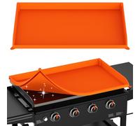 rumlick Housse de protection en silicone pour Blackstone - Protection complète imperméable pour toute l'année, accessoires en pierre noire (91,4 cm, orange)