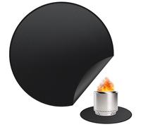 rumlick Tapis de brasero rond de 91,4 cm pour poêle solo Bonfire | Double face ignifuge, huile et imperméable, portable, facile à nettoyer, protection de terrasse, cheminée, réchaud de camping