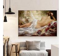 Rumlly Abstrait Femme Nue Peinture sur Toile Affiches et Impressions Mur Art Portrait Photos pour Salon Décor À La Maison No Frame 60x90cm Sans Cadre