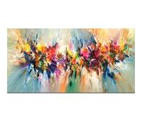 Rumlly Art abstrait coloré toile peinture fleur affiche et impressions mur Art photos pour salon décor à la maison toile œuvre 70x140 cm sans cadre