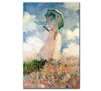 Rumlly Claude Monet Femme Avec Un Parasol Mur Art Toile Peintures Reproductions Impressionniste Célèbre Toile Art Prints Home Decor 40x60cm Sans Cadre
