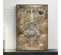 Rumlly Made In Abyss Map Poster And Prints Anime Painting On Canvas Wall Art Picture For Home Decor Living Room Decoration Cuadros 60x90cm No Frame