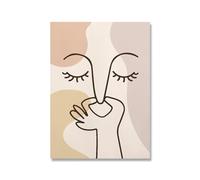 Rumlly Mauvaise odeur mignon ligne mur art toile peinture moderne drôle salle de bain affiche imprime toilette humour photo salle de bain décor à la maison 20X30 cm sans cadre