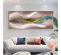 Rumlly Moderne abstrait flottant plumes peinture impression sur toile nordique affiche mur Art photo pour salon décor à la maison 60x120 cm sans cadre