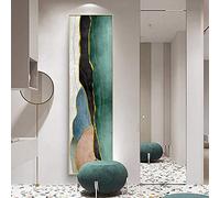 Rumlly Moderne minimaliste abstrait brossé peinture décorative décor allée couloir dislocation peinture géométrique bande verticale 45x130 cm sans cadre