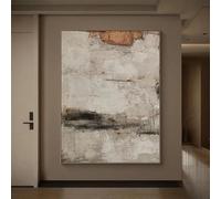 Rumlly Peinture abstraite nordique sur toile, affiche et impression murale pour salon, chambre, couloir, porche (30 x 50 cm, enveloppée sur toile)