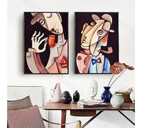 Rumlly Picasso figures abstraites peintures célèbres art affiches murales et impressions décor à la maison salon photos nordiques modernes 50x70cmx2 sans cadre