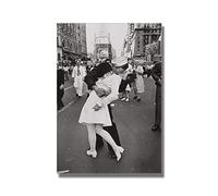 Rumlly Vintage Art noir et blanc Photo baiser affiche ville paysage Couples toile peinture photo impression maison décoration murale 50x70 cm sans cadre