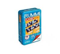 Cayro - Rummi - + 8 Ans - Modèle Classique - Jeu De Société Amusant - pour Enfants Et Adultes - Edition Voyage en Boite Métal - Idéal pour 2 À 4 Joueurs