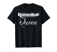 Rummikub Queen (White Script) Logo T-Shirt Graphique avec Valeur