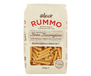 Rummo Maccheroncelli Rigati No. 7 Pâtes italiennes striées, conçues de manière magistrale pour une absorption maximale de la sauce et une richesse, 500 g (lot de 1)