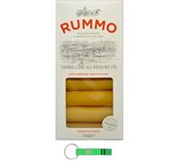 Rummo Pasta Cannelloni all'uovo N°176 Lot de 12 pâtes aux œufs à base de semoule de blé dur, pâtes italiennes 250 g + porte-clés Beni Culinari