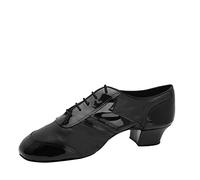 Rummos Hommes Chaussures de Danse Elite Michael 001/035 - Cuir/Vernis Noir - Largeur régulière - 1.8" 45 Latin Talon - Pointure: EUR 44